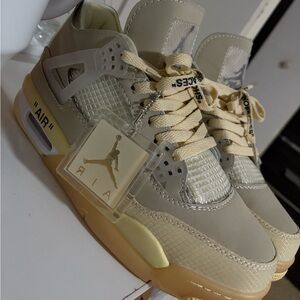 off white jordan 4 ‘sail’